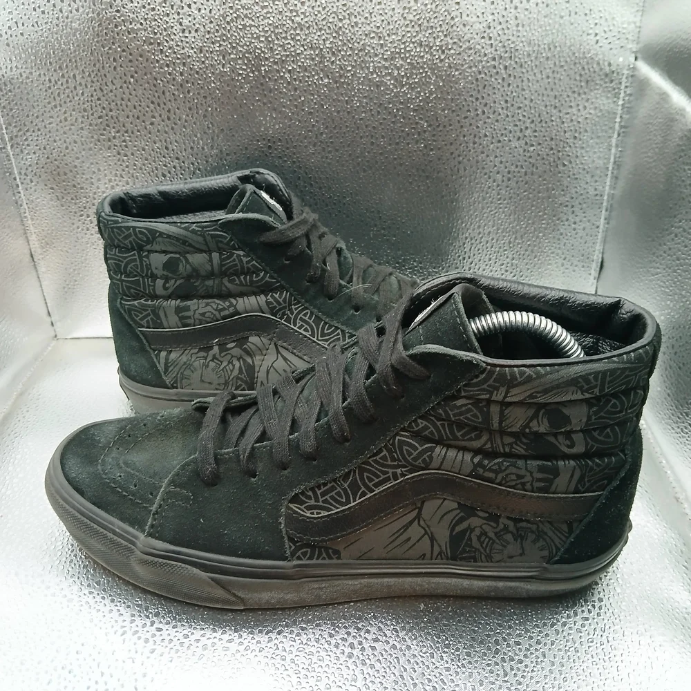 Vans Black Sk8-Hi Raven High-Top Sneakers Men's Size 8.5